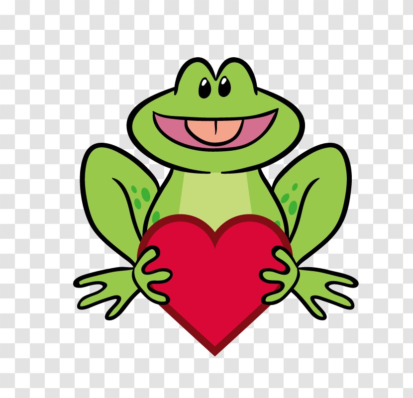 Frog Affection - Heart - Flower Transparent PNG