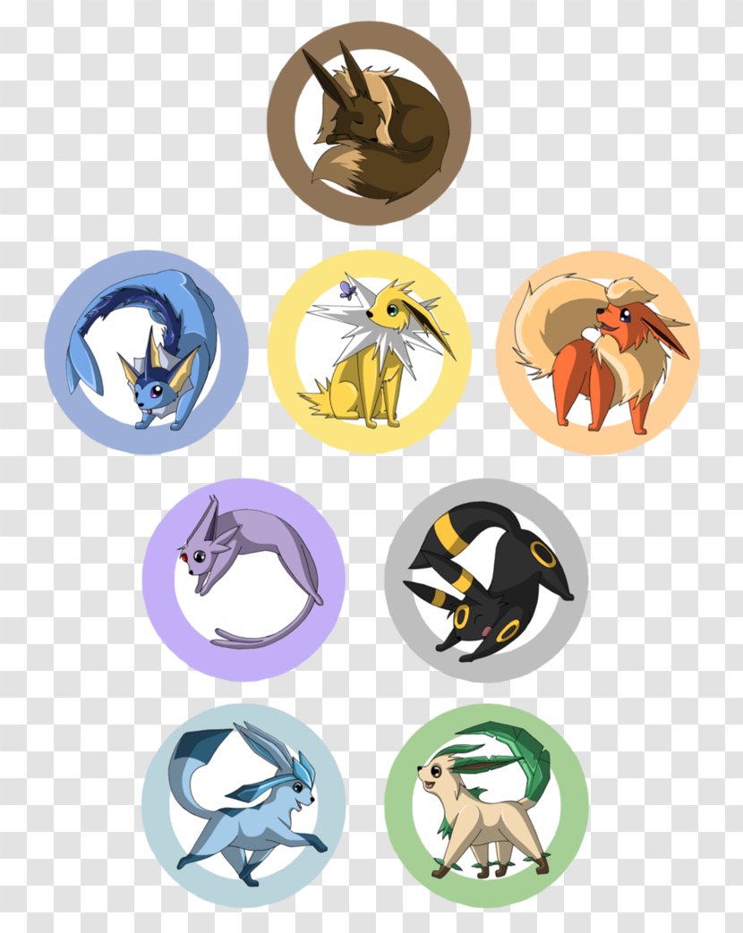 Eevee Espeon Umbreon Jolteon Glaceon - Body Jewelry - All Evolutions Pink Floyd Transparent PNG