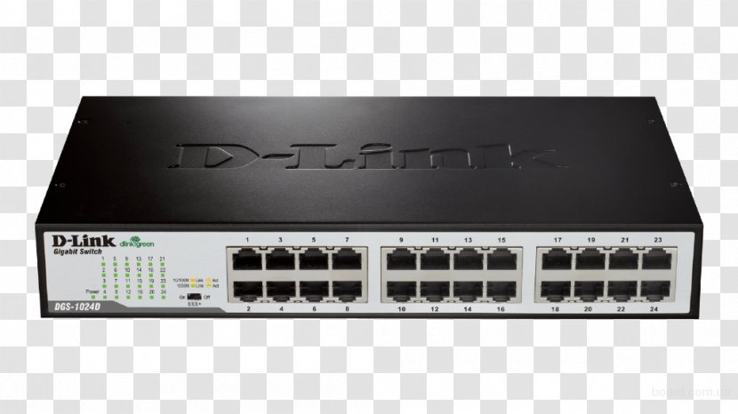Network Switch Gigabit Ethernet D-Link DGS-1024D - Port Transparent PNG