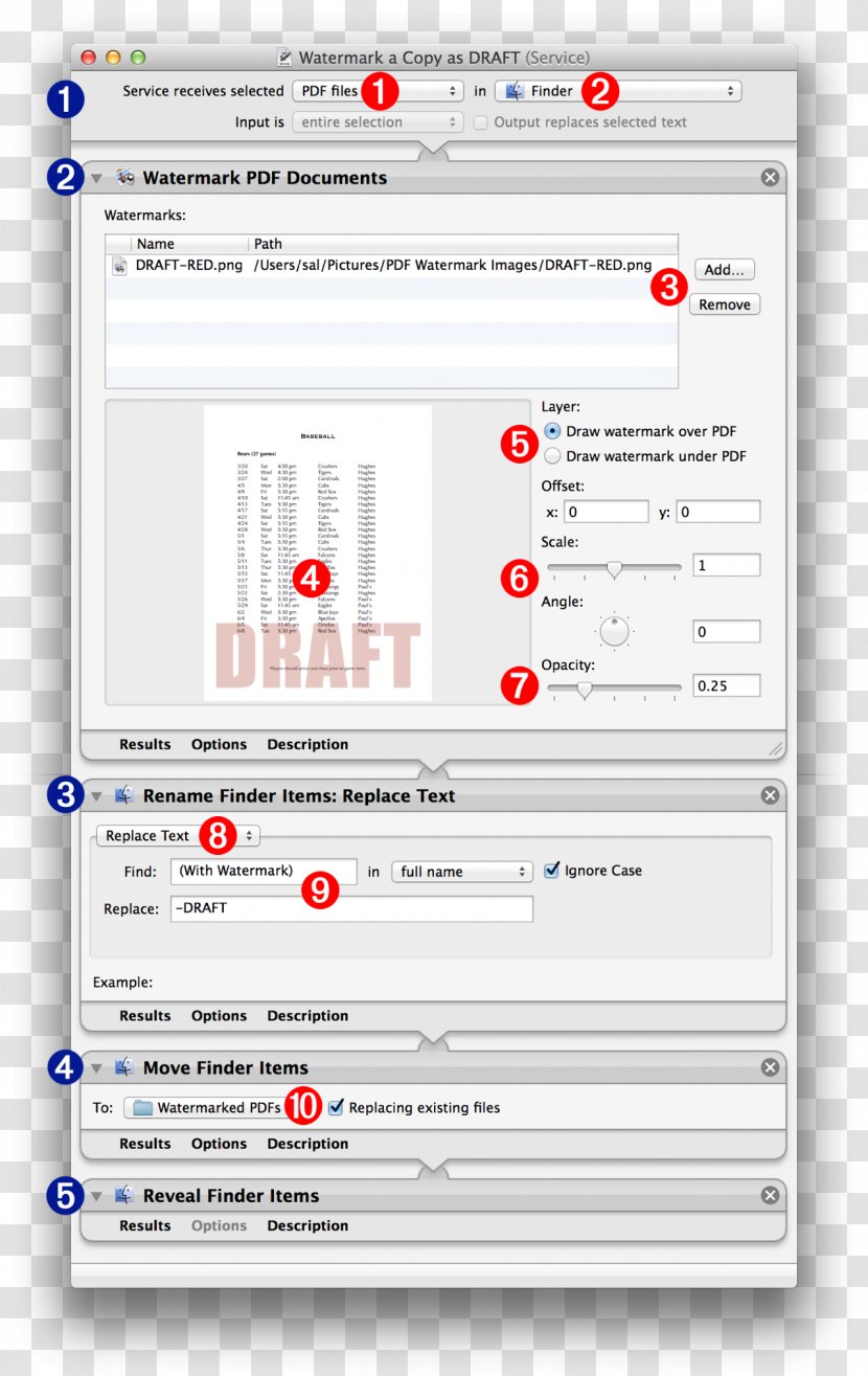 Portable Document Format Computer Software Automator Watermark Transparent PNG