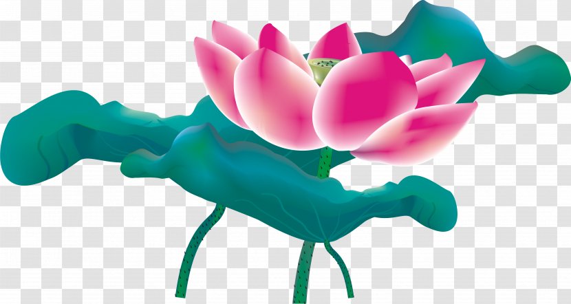 Nelumbo Nucifera China Leaf Lotus Effect - Green - Chinese Transparent PNG