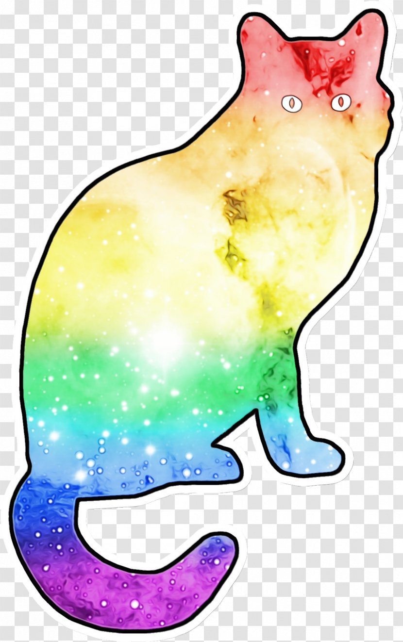 Cat And Dog Cartoon - Line Art Tail Transparent PNG