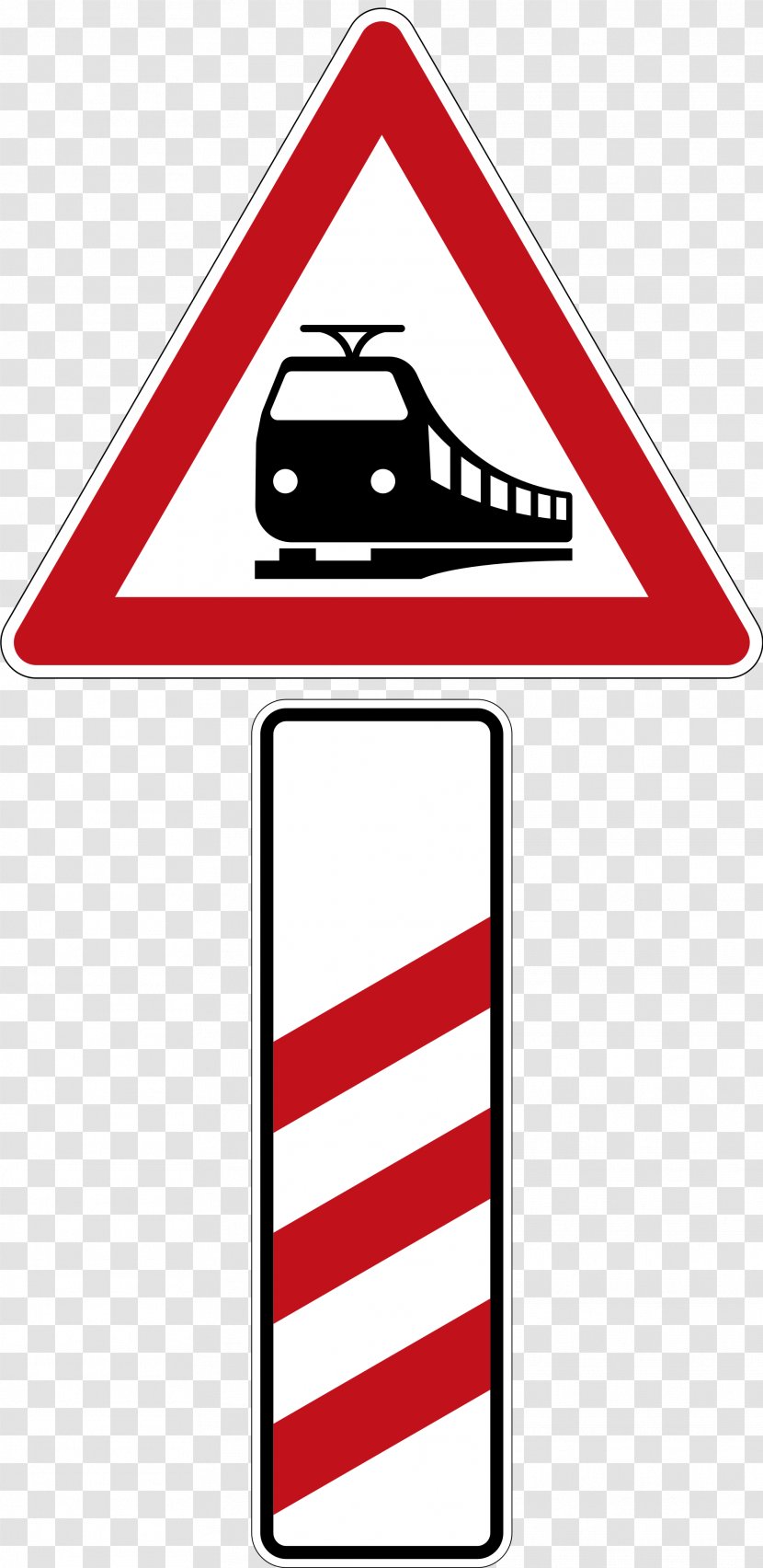 Rail Transport Train Level Crossing Track Traffic Sign - Road Transparent PNG