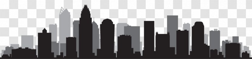 Charlotte Skyline Royalty-free - Monochrome Photography - North Carolina Transparent PNG