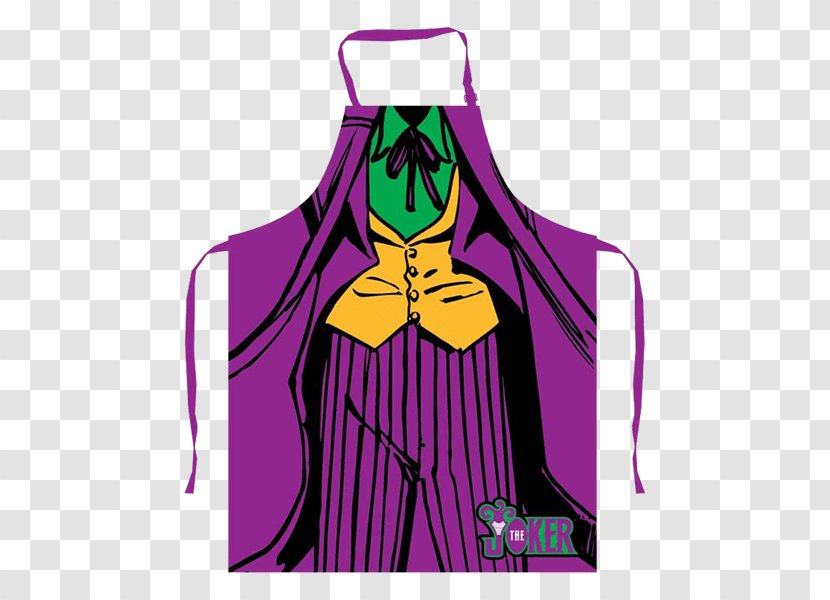 Joker Clothing Apron DC Comics - Mask Transparent PNG