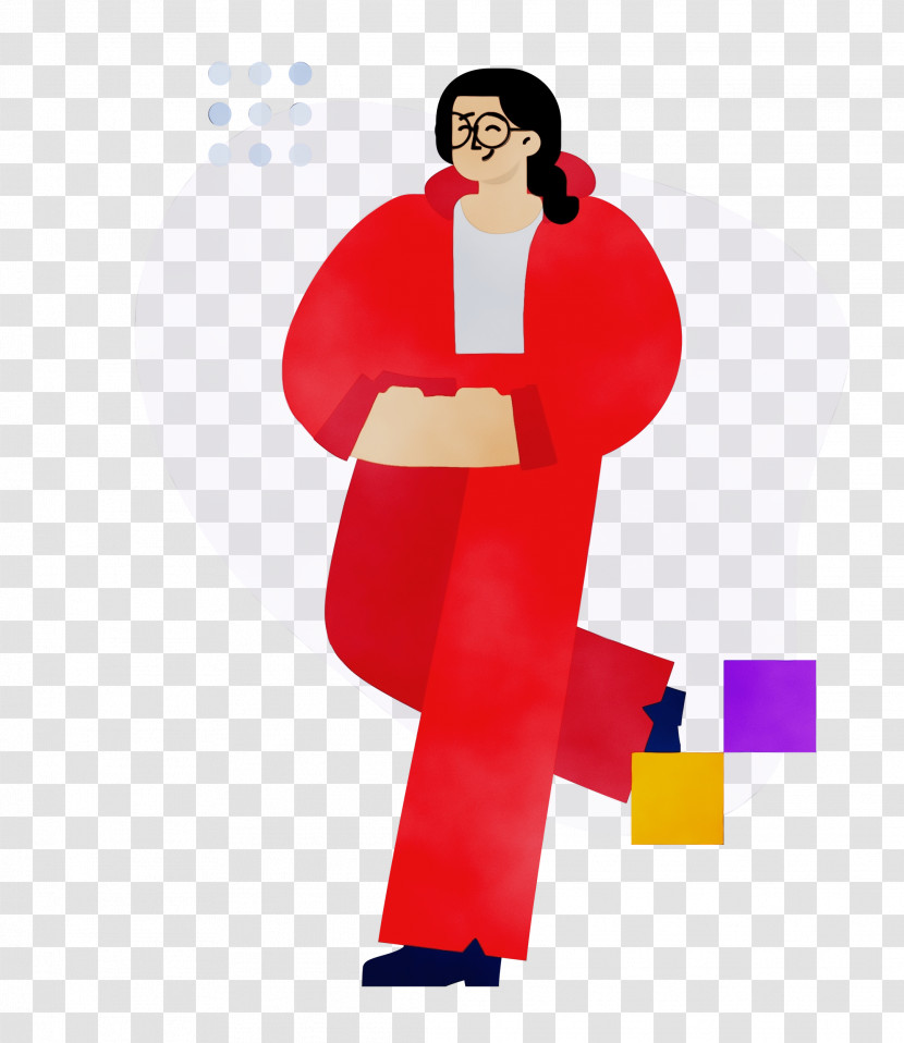 Costume Joint Character Red Cartoon Transparent PNG