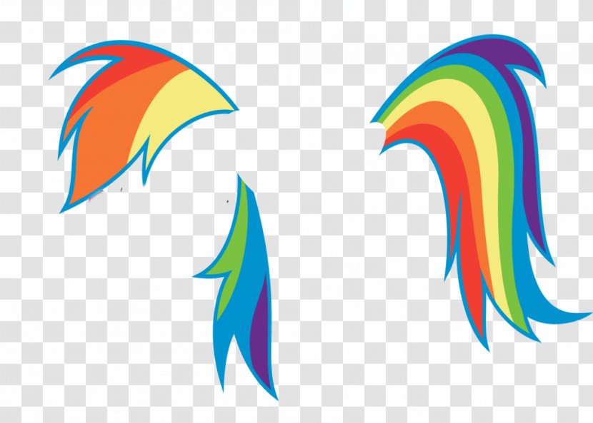 Rainbow Dash Mane My Little Pony - Hair Transparent PNG