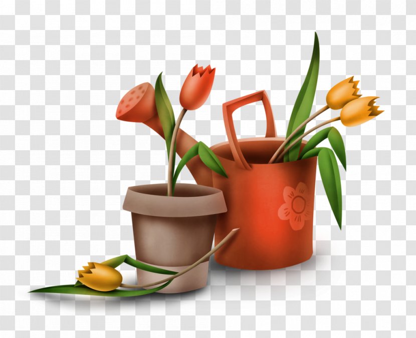 Easter Lily Background - Tulip - Plant Stem Vase Transparent PNG