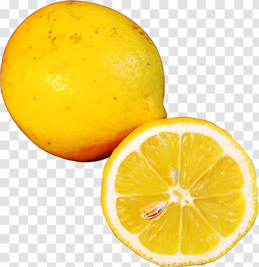 Lemon Citrus Meyer Yellow Fruit - Sweet - Peel Transparent PNG