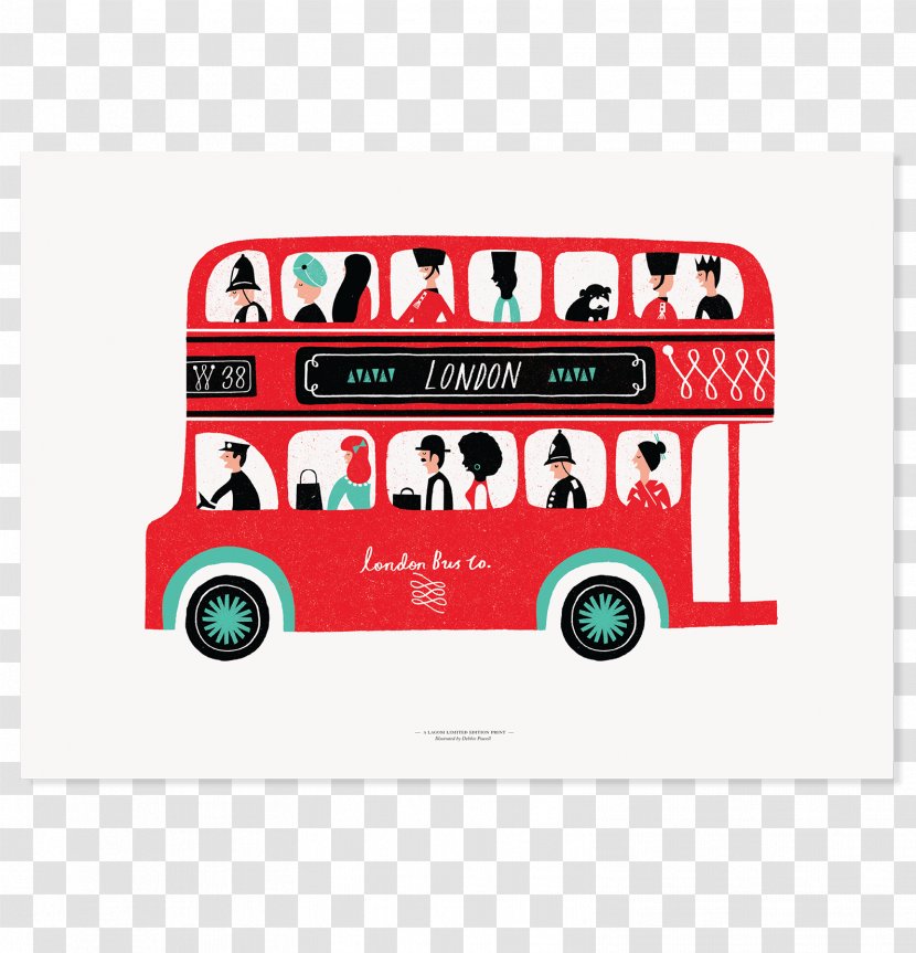 School Bus Cartoon - United Kingdom - Invitation Rectangle Transparent PNG