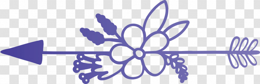 Boho Arrow Flower Arrow Transparent PNG
