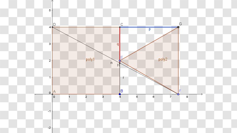 Triangle Point Diagram - Golden Square Transparent PNG