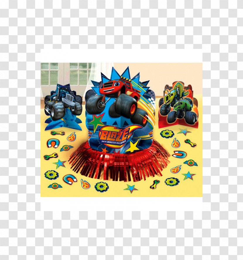 Darington Centrepiece Table Party Birthday - Setting - Blaze And Monster Machines Transparent PNG
