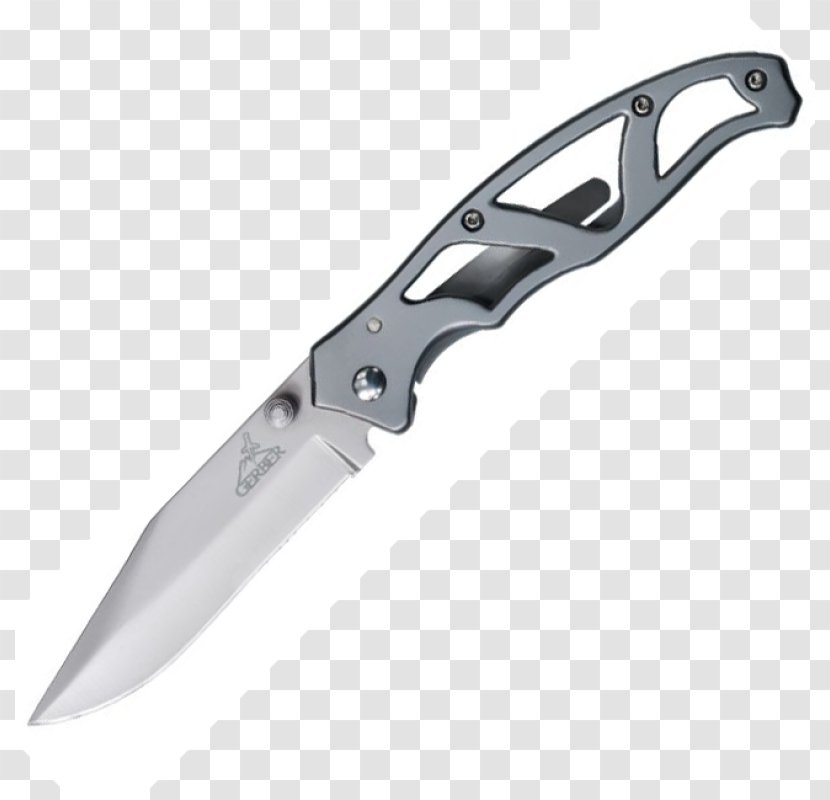 Pocketknife Gerber Gear Blade Drop Point - Knife Transparent PNG
