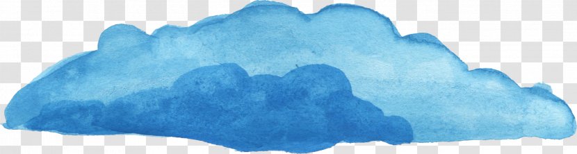 Transparent Watercolor Painting Cloud - Drawing Transparent PNG