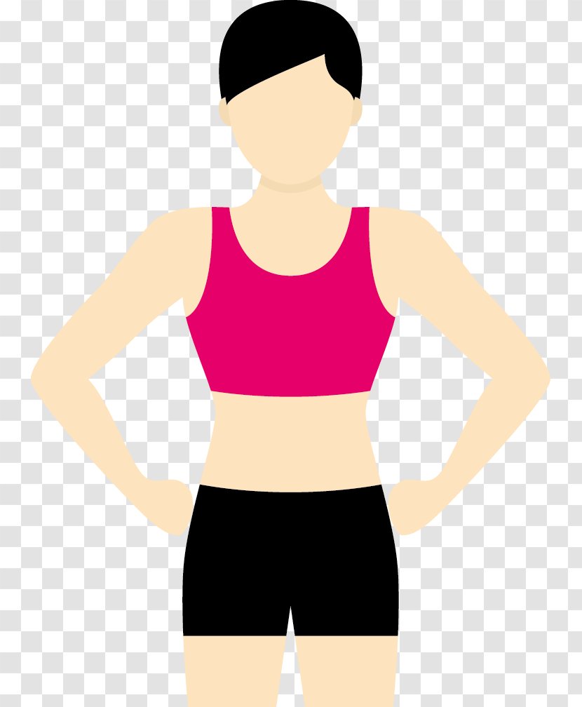 Physical Fitness Permanent Makeup Bodybuilding Woman - Cartoon - Image Transparent PNG