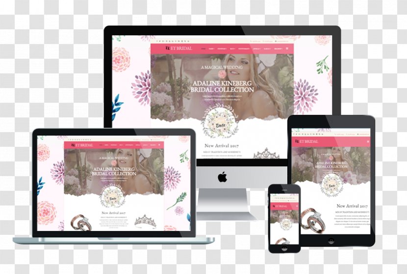 Responsive Web Design Development WordPress WooCommerce Mockup - Wedding Word Transparent PNG