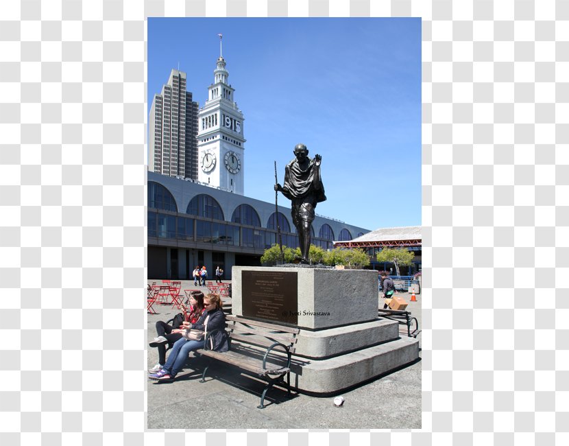 Mohandas K. Gandhi Statue Of Mahatma Gandhi, Maidan San Francisco Ferry Building - Monument Transparent PNG