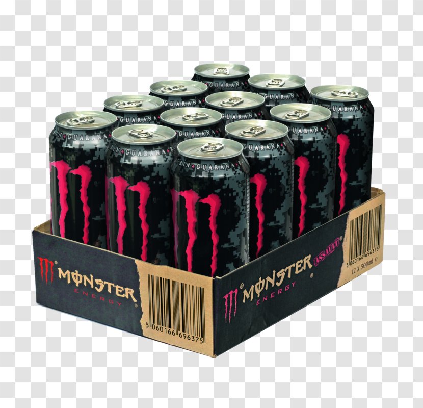 Energy Drink Monster Taurine Non-alcoholic Transparent PNG