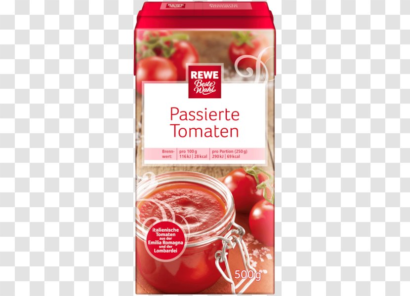 Tomato Juice Tomate Frito Purée Paste - Rewe Group Transparent PNG