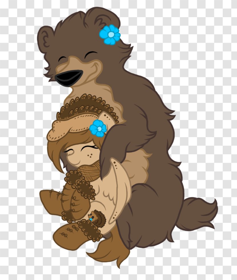 Bear Hug Cartoon Clip Art - Cliparts Transparent PNG