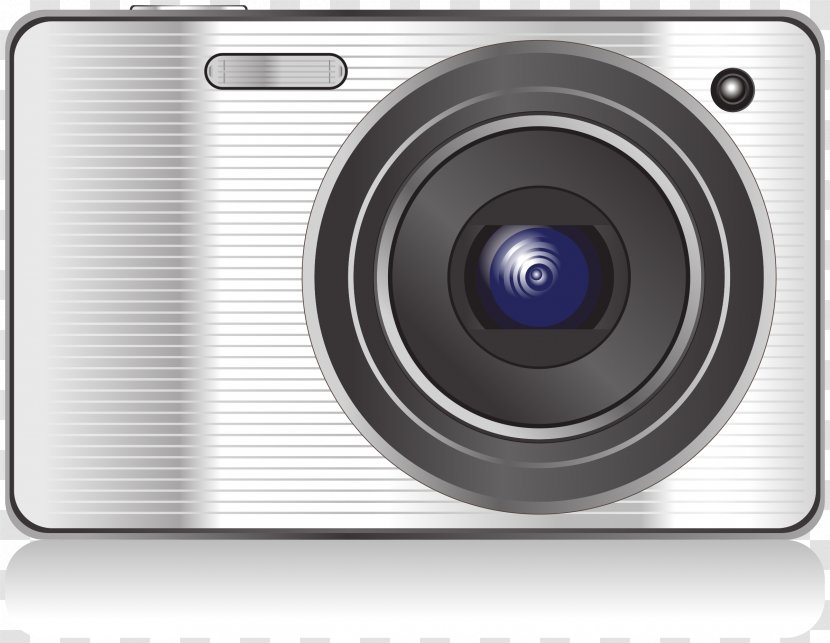 Digital Cameras Point-and-shoot Camera Clip Art - Lens Transparent PNG