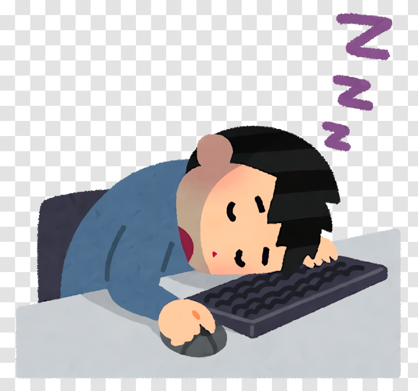 Cartoon Nap Pianist Transparent PNG