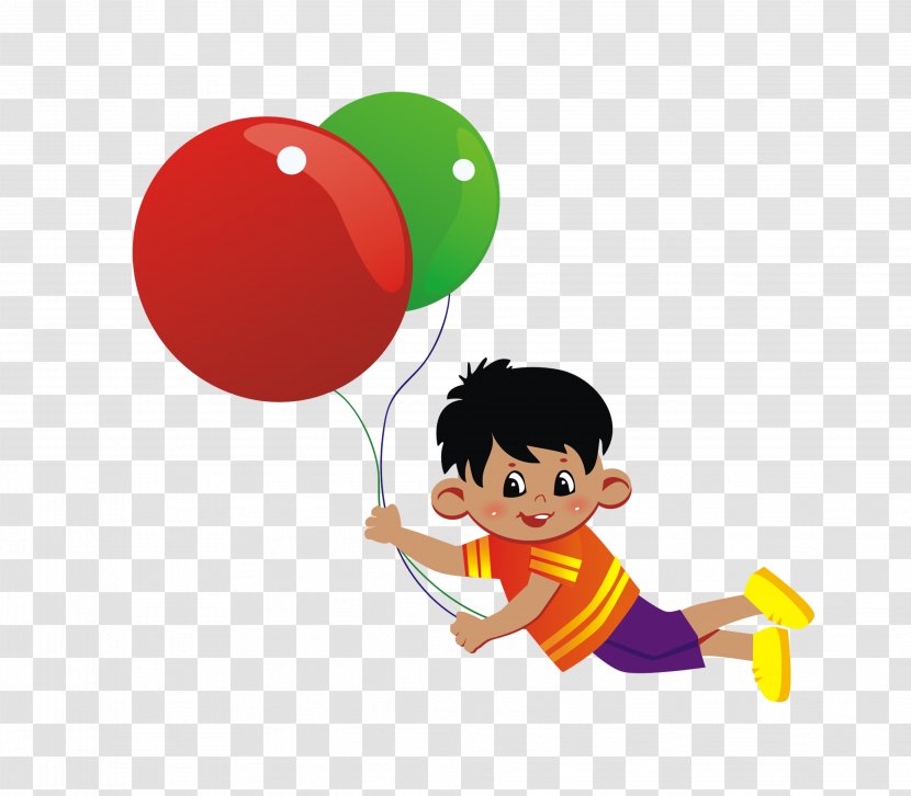 Balloon Illustration - Drawing - Children With Balloons Transparent PNG