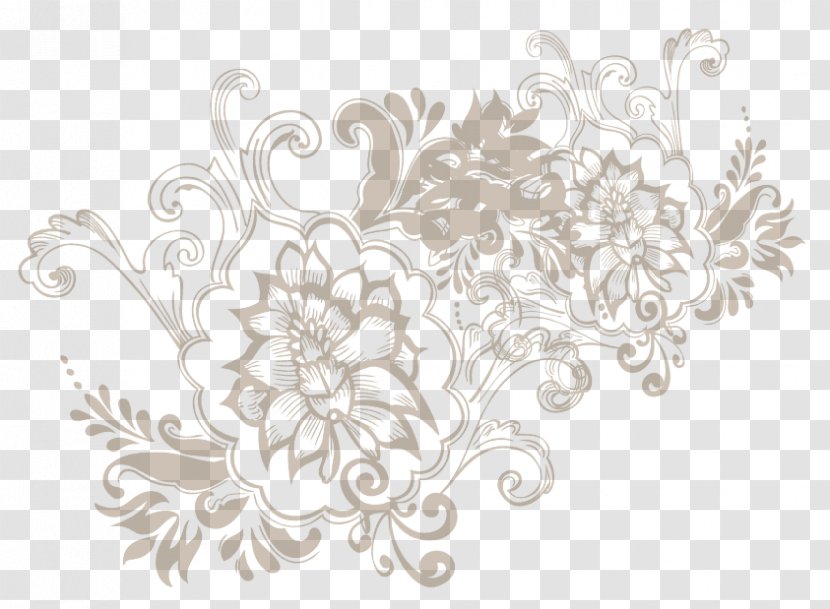 Pattern Floral Design Wallpaper Line - Plant - Baptist Transparent PNG