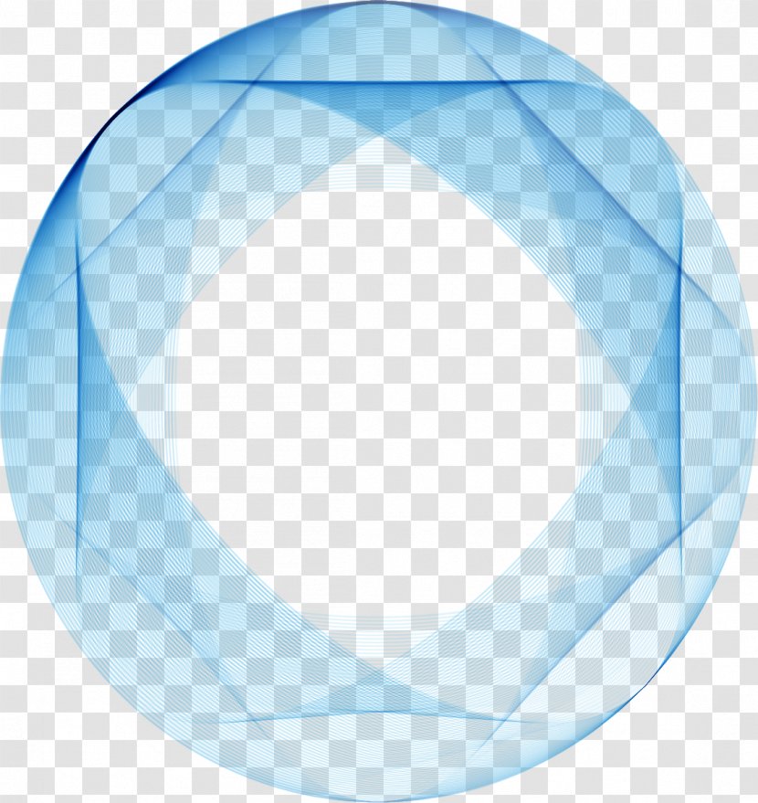 Circle Blue Download - Geometry - SCIENCE Striped Ball Transparent PNG