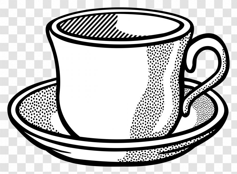 Teacup Coffee Cup Saucer Clip Art - Line Transparent PNG