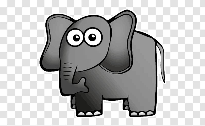 African Elephant Indian Telegram Sticker Elephants - Canidae Transparent PNG