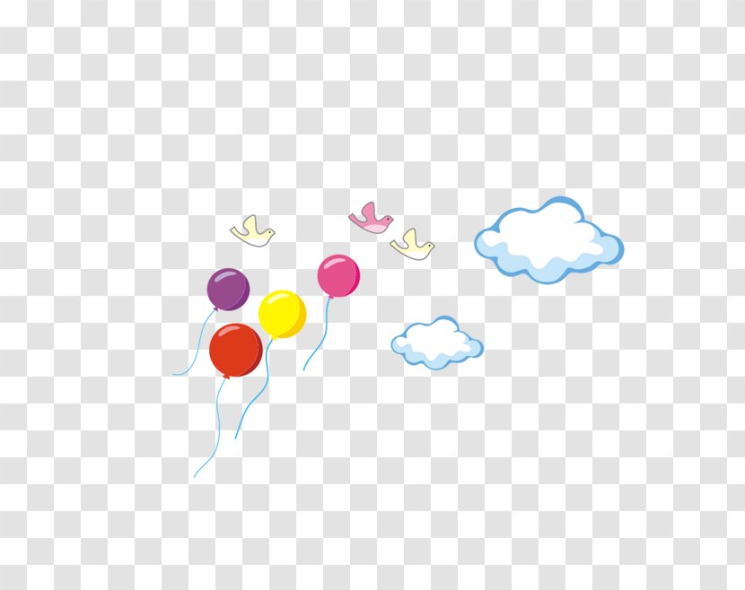 Bird Clouds Flying Balloons - Point - Computer Graphics Transparent PNG