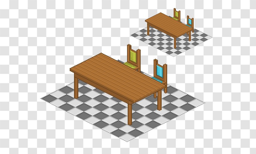 Table Chair Pixel Art - Tile - Food Transparent PNG