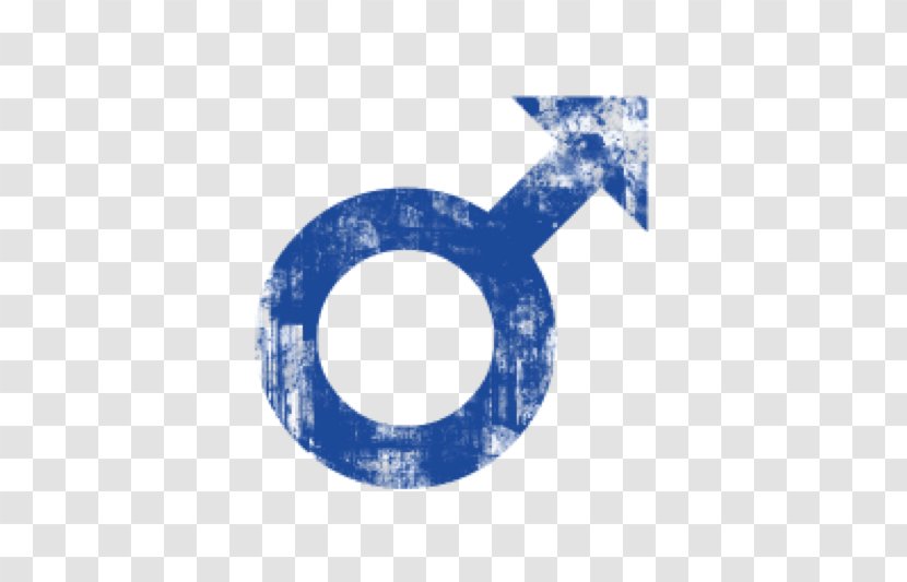Gender Symbol Male - Grunge Transparent PNG