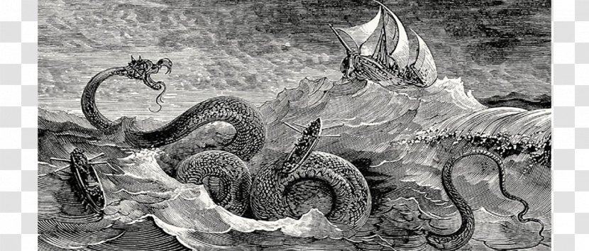 La Mythologie Du Rhin Jörmungandr Fairy Tale Leviathan Dragon - J%c3%b6rmungandr Transparent PNG