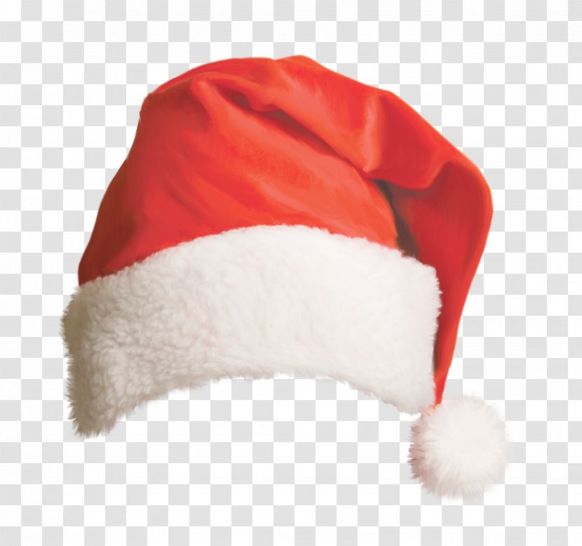 Santa Claus Christmas Hat Bonnet - Cap - Beautiful Red Transparent PNG