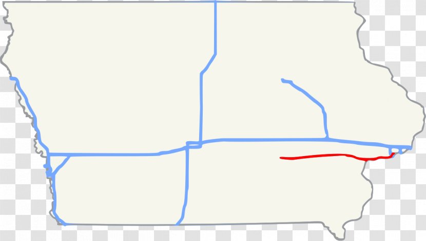 Iowa Highway 21 Waterloo Poweshiek County, Map - Blue - North Transparent PNG