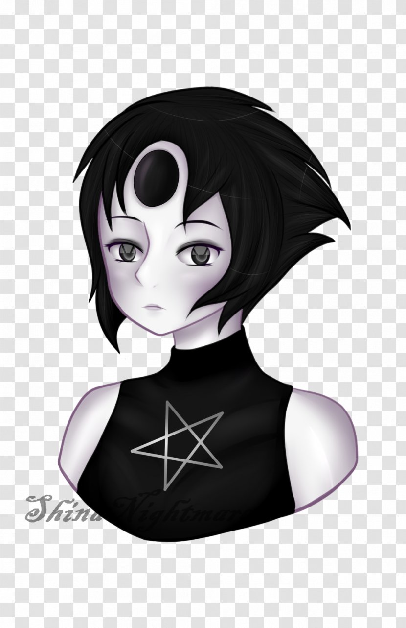 Pearl Peridot Garnet - Black Hair Transparent PNG