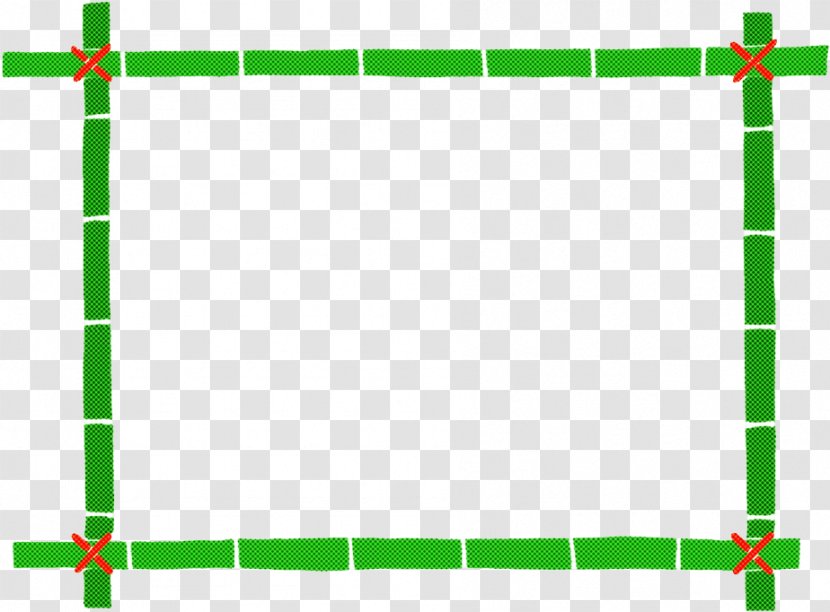 Background Green Frame - Fence - Picture Rectangle Transparent PNG