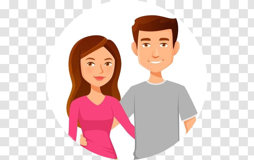 Cartoon Royalty-free - Watercolor - Couple Transparent PNG