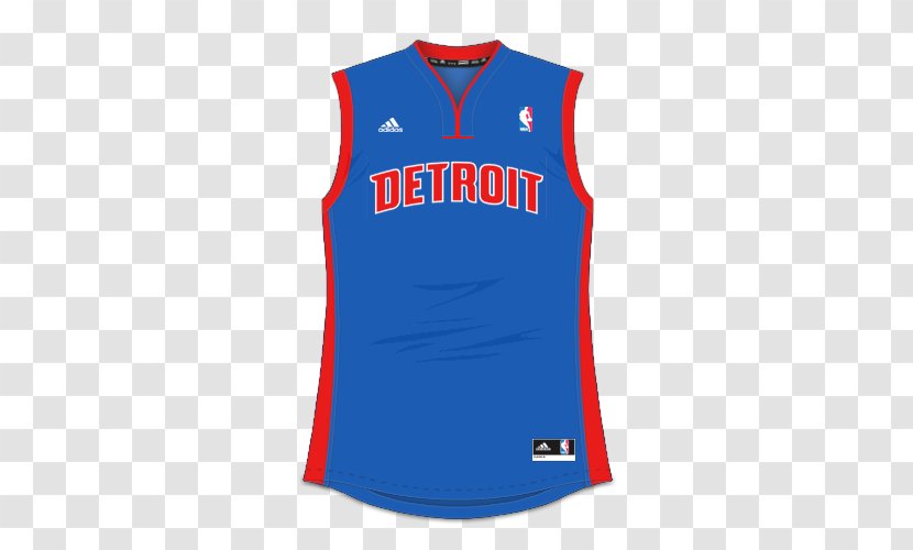 Detroit Pistons Clothing Jersey Sleeveless Shirt Sportswear - Sports Uniform Transparent PNG