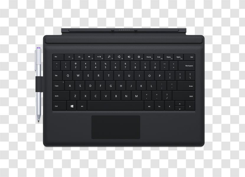 Computer Keyboard Surface Pro 3 Touchpad Numeric Keypads - Laptop Part Transparent PNG