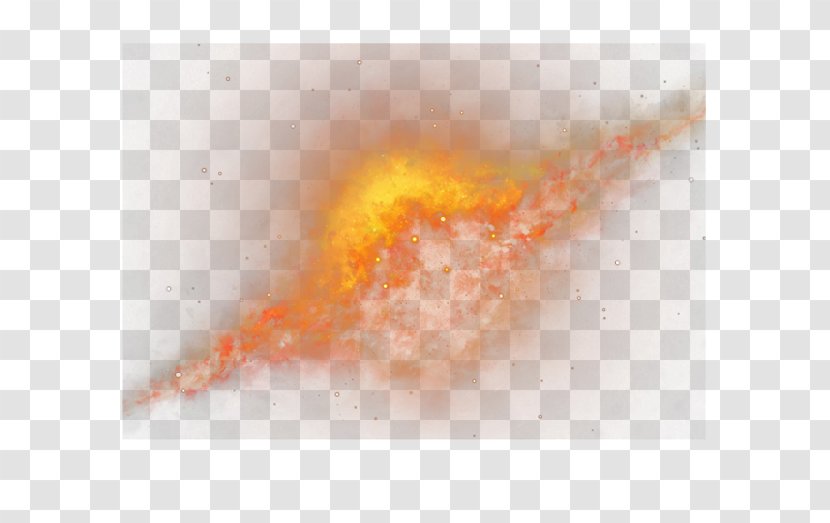 Splash Of Sparks - Close Up - Orange Transparent PNG