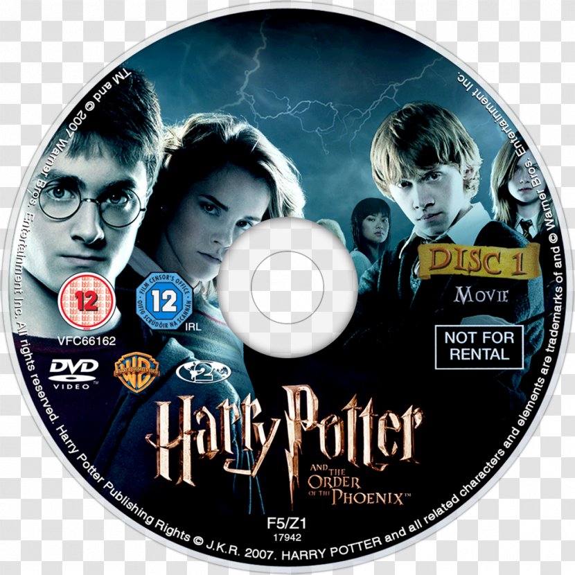 Harry Potter And The Order Of Phoenix Compact Disc Film DVD - Information - Goblet Fire Transparent PNG