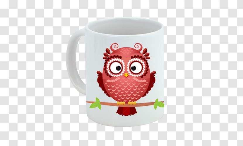 Little Owl Drawing - Cup Transparent PNG