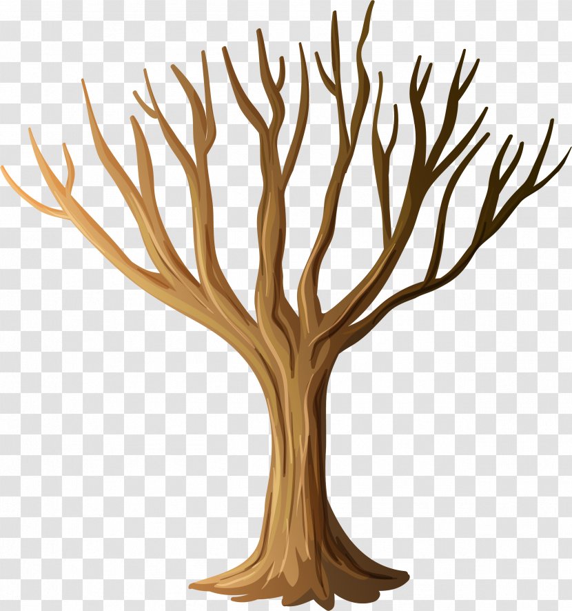 Tree Stock Photography Clip Art - Hand Painted Brown Transparent PNG