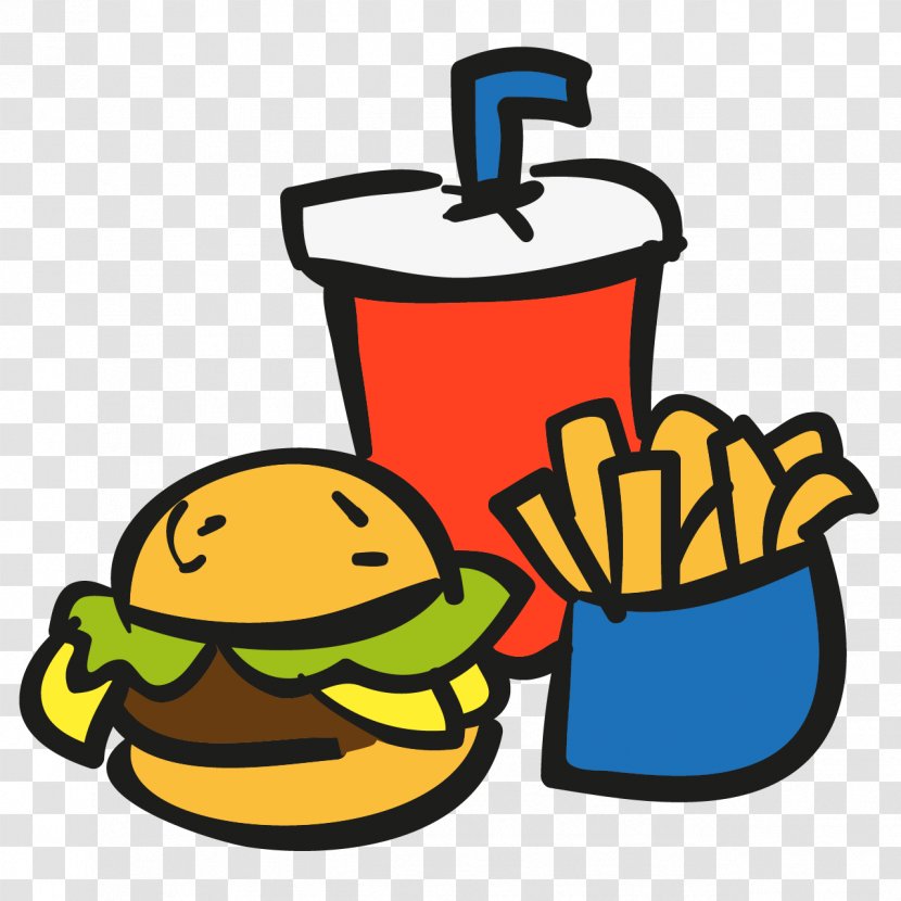 Hamburger French Fries Hot Dog Junk Food Fizzy Drinks - Alimentos Icon Transparent PNG