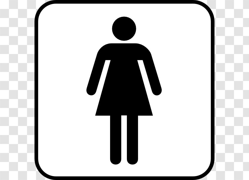 Bathroom Public Toilet Female Clip Art - Standing - Girls Only Cliparts Transparent PNG