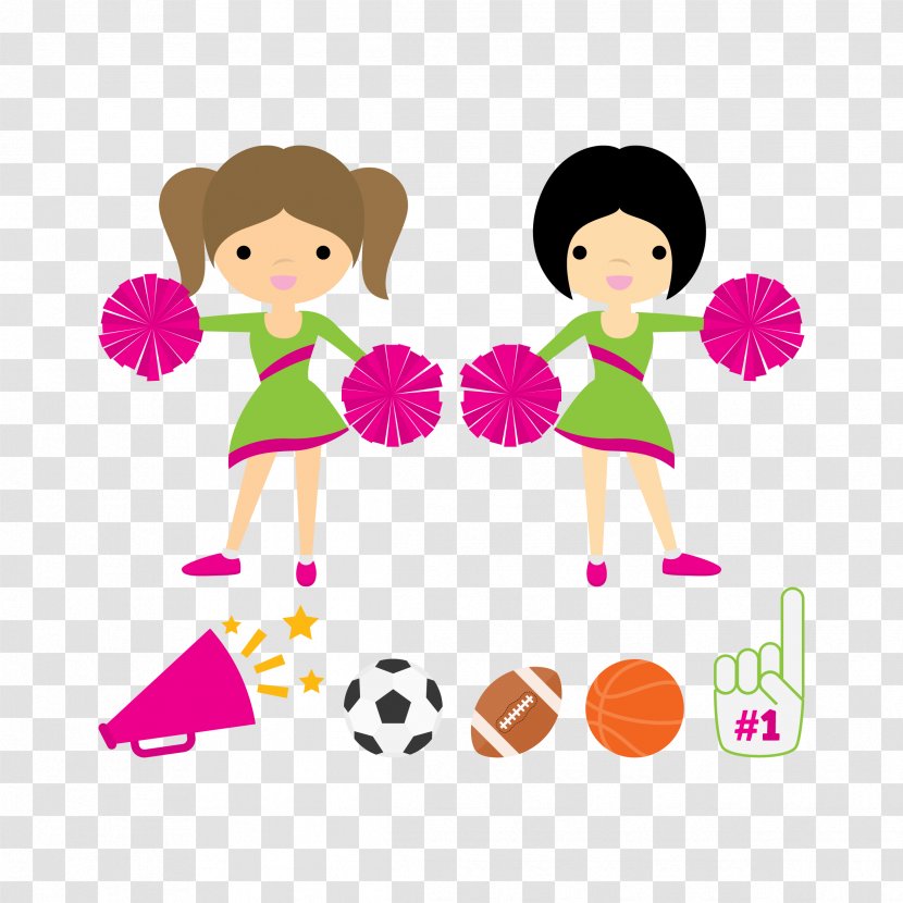 Cheerleading Pom-pom - Silhouette - Campus Cheerleaders Transparent PNG